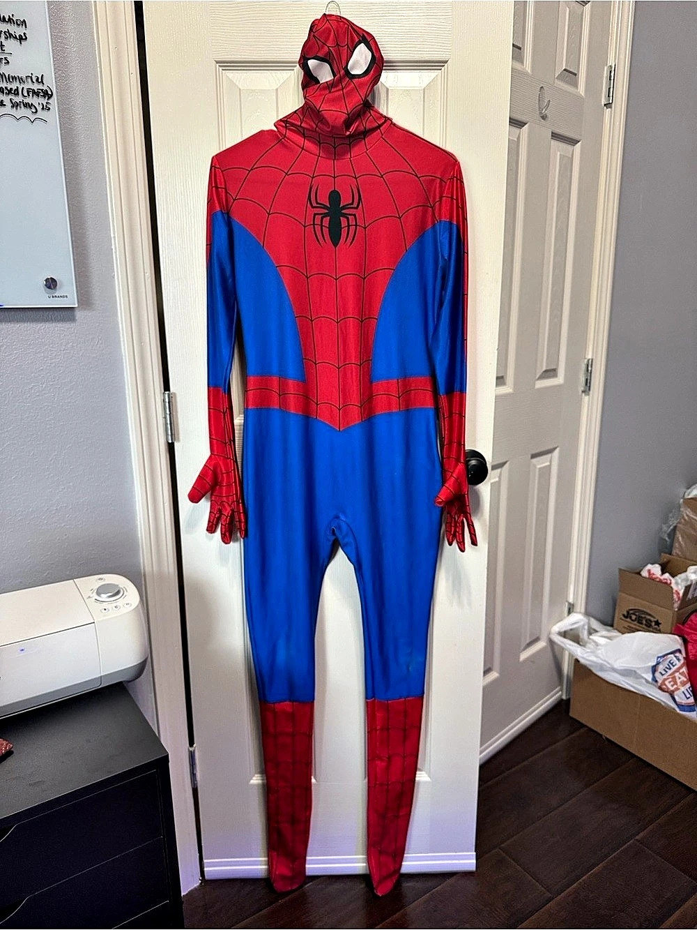 Spider-Man Superhero Costume Red & Blue Adult Large